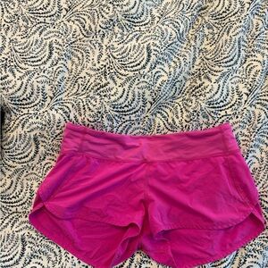 Lululemon pink athletic shorts